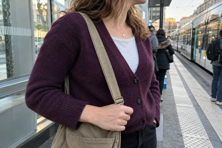Un sac et une maille montrent une zone habituelle de frottement