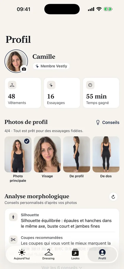 Profil Vestly : photos de base et analyse morphologique.
