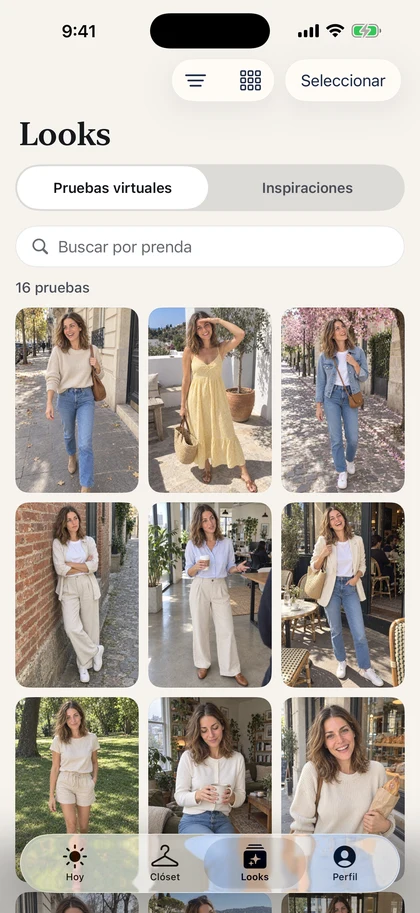 Looks guardados en Vestly